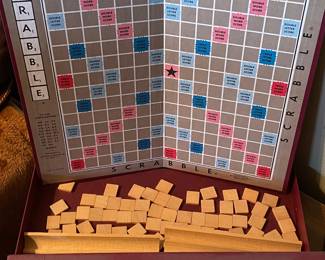 Vintage Scrabble board game, $20