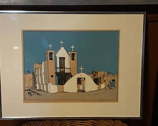 Taos Pueblo, by Maurice Search,  16" x 12"H,  $30