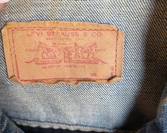Levi's tag inside of vest ~