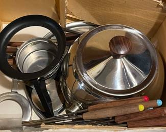 Vtg Fondue Set, $14