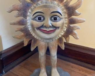 Sun with legs statue, 12"W x 17"H,  $28