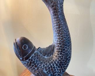 Fish Sculpture, 22" H,  $65