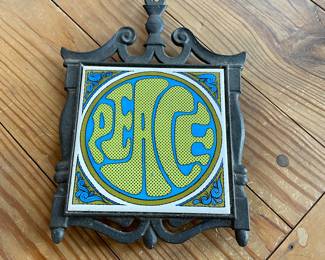 Vtg Peace Trivet, $28