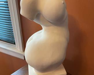 Curvy goddess sculpture,  9" x 16"H x 7",  $68