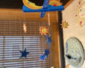 Blue moon and stars mobile,  $14