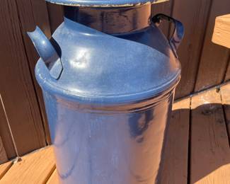Blue Milk Can,  $40