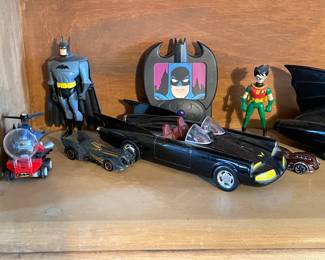 Batman loose cars and figures priced and will be for sale on Friday & Saturday at the in home sale ~