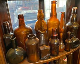 Brown Bottles  priced and available at the in home sale ~ 