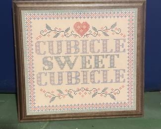 "Cubicle Sweet Cubicle" sign,  $9