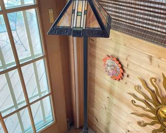 Tiffany Style  Mission Floor Lamp, 58"H,  $99