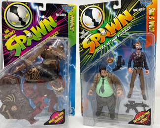 Sold as a set of 2:  Spawn Vandalizer, Spawn Sam and Twitch Action Figures Series 7, 1996, NIP,  $25/set