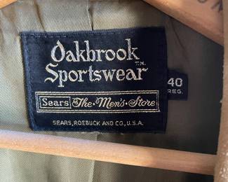 Tag inside leather fringe jacket ~