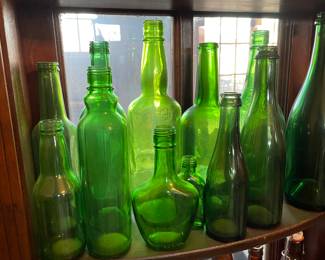 Green Bottles  priced and available at the in home sale ~ 