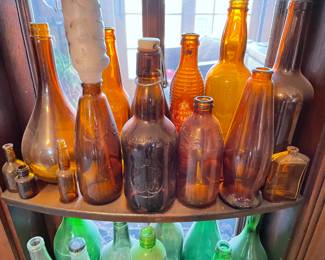Brown Bottles  priced and available at the in home sale ~ 