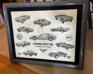 Corvette Wall art, 26.5 x 22,  $85