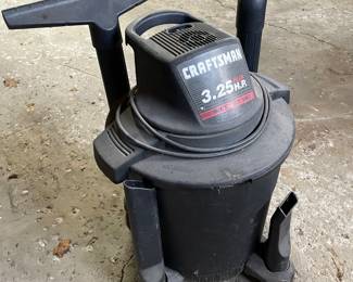 Craftsman 3.25 HP wet vac,   $25