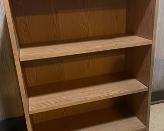 Wooden 3 shelf bookcase,  $35