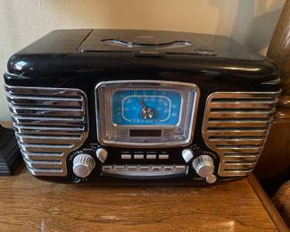 Crosley Corsair Clock Radio/CD,  $30