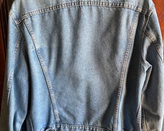 Back of vintage jean jacket ~