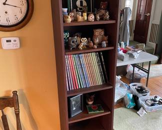 Tall narrow book shelf,  16"W x 12"D x 76"H,  $135