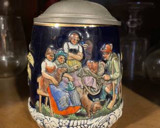 Vintage marked beer stein $22