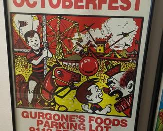 Brookfield's Octoberfest framed poster, 14"W x 22.5"H,  $30