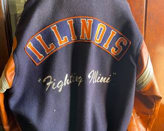 Back of Univ of Illinois jacket ~