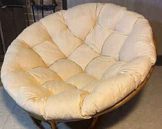 Closeup view of Papasan chair ~ $175 each