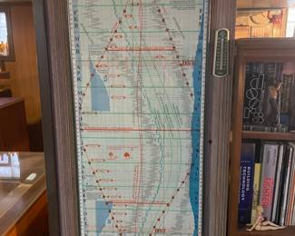 Chicago Weather poster framed, 44" x 17",   $24