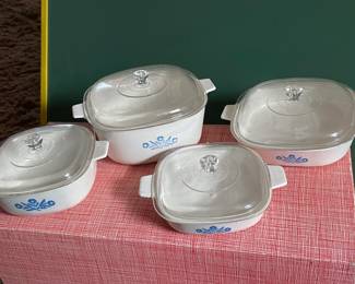 Kids playware Corningware Cornflower casserole dishes,  $10