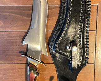 Vintage Ole Smoky Pakistan Knife 8 1/2 Inch Blade Stainless With Sheath,  $40