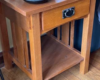 Mission Style end table w/drawer, 19.5"W x 21"H,  $135