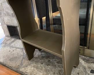 Wooden side table, 20"W x 10"D x 26"H,  $40