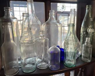 Clear Bottles  priced and available at the in home sale ~ 