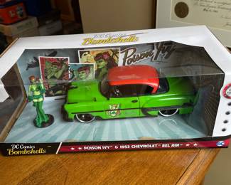 DC Bombshell Poison Ivy & 1953 Chevrolet Bel Air,  $25
