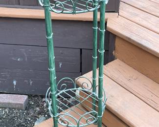 Green plant stand (round), $20