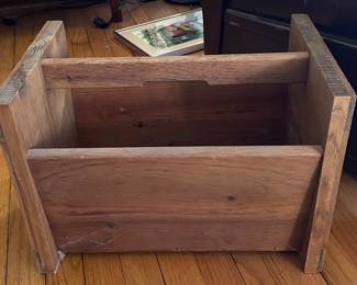 Wooden crate w/ handle,  $30
