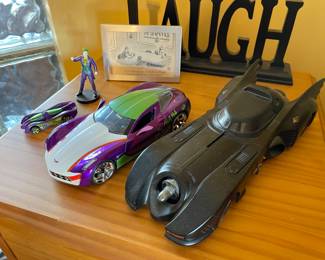 Batman loose cars and figures priced and will be for sale on Friday & Saturday at the in home sale ~