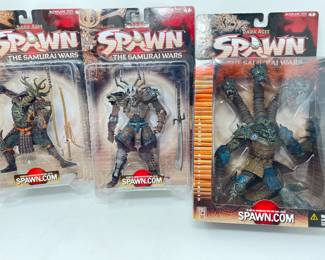 Sold as a set of 3, The Samurai Wars - Samurai Spawn, Lotus Angel Warrior, Dojo,  $60