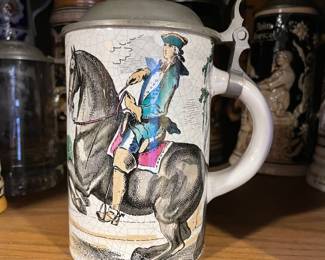 Vintage historical scene beer stein $18