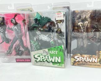 Sold as a set of 3:   She-spawn, Curse 2 the Spawn Bible art, Hellspawn 2,  $120 