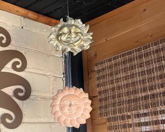 2 sun hanging decor,  $12