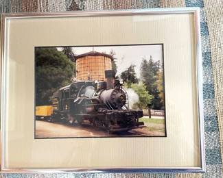 Framed train photo #2,  $10