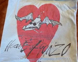 Vintage 70's Ralph Steadman Heart of Gonzo t-shirt, S/M,   $350
