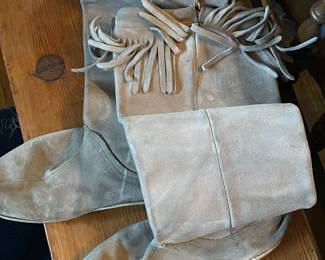 Vintage tan Fringe boots, $45