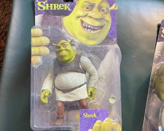 SHREK Movie Action Figure, Mouth closed, With Onion Dreamworks McFarlane Toys 2001 New Sealed,  $35