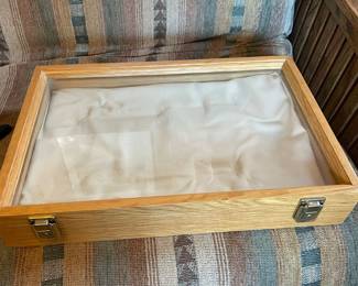 Display case, both guns were displayed in this case, $28