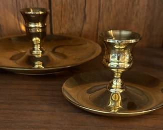 Brass chamber Candle holder