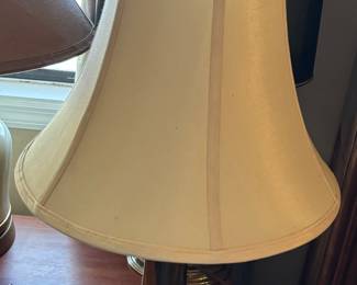 BRASS OVAL BASE TABLE LAMP FROM STIFFEL