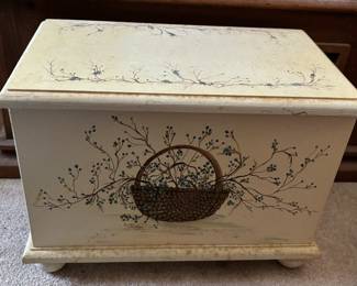 hand painted small chest